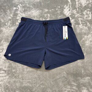 smartwool active lined 5" shorts mens XL Deep Navy draw hiking outdoor 02394-092